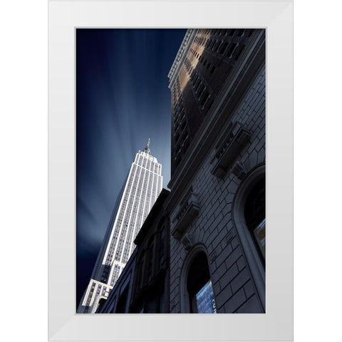 Skyscraper White Modern Wood Framed Art Print by Del Grosso, Sebastien