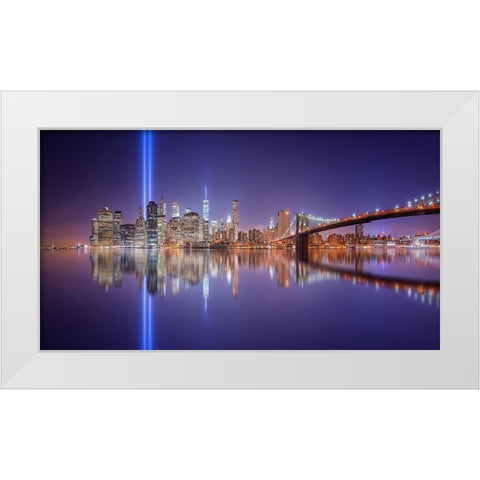 In memorial White Modern Wood Framed Art Print by Martin Castan, David