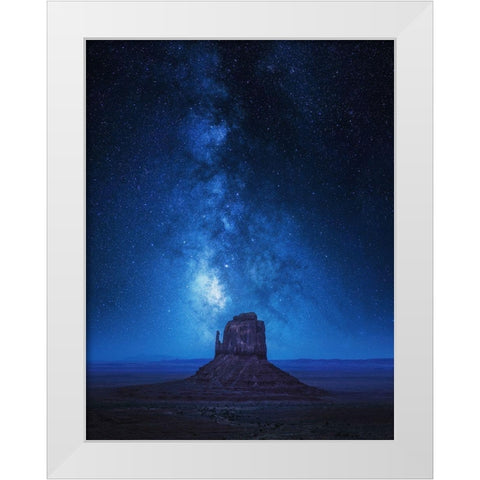 Monument Milkyway White Modern Wood Framed Art Print by Pablo De, Juan