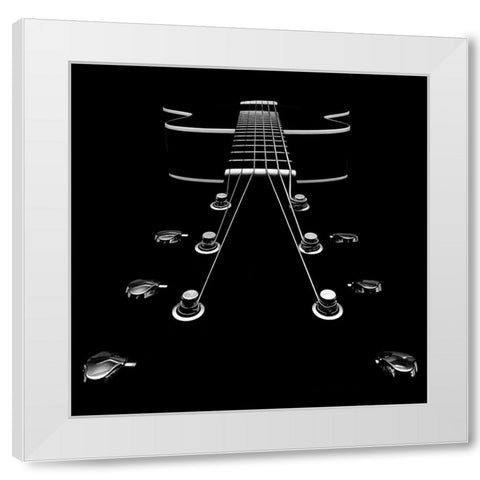 My New Baby White Modern Wood Framed Art Print by Lennert Simonsen, Kim