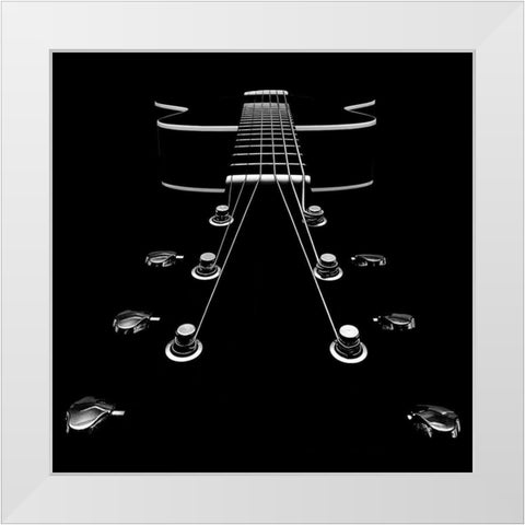 My New Baby White Modern Wood Framed Art Print by Lennert Simonsen, Kim