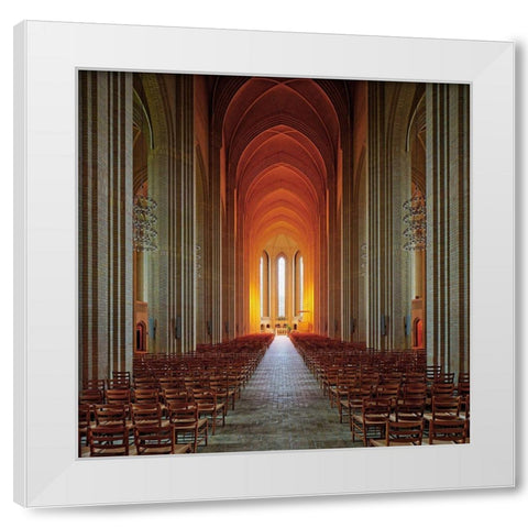 holy light White Modern Wood Framed Art Print by Fleckenstein, Martin
