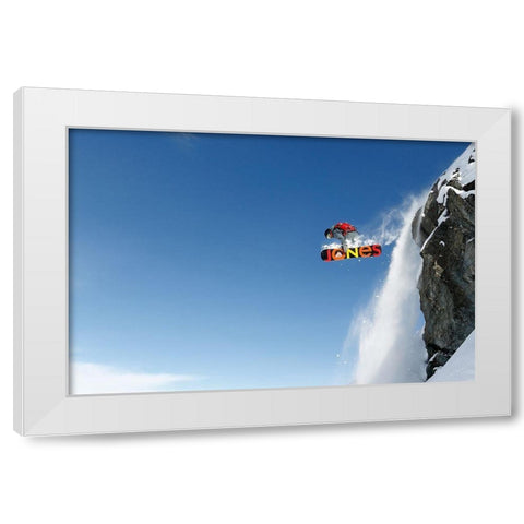 Lac des Vaux White Modern Wood Framed Art Print by Sanne, Jakob