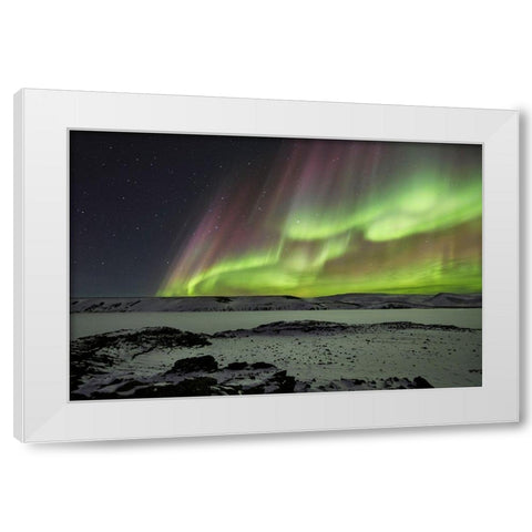 Celestial White Modern Wood Framed Art Print by Ingibergsson, Bragi