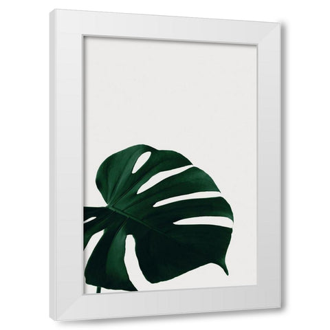 Monstera Natural 08 White Modern Wood Framed Art Print by Artographie Studio