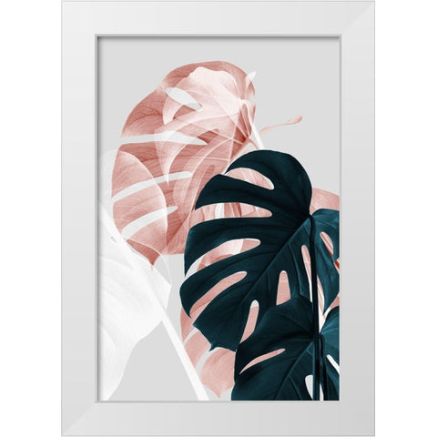 Monstera Creative 09 White Modern Wood Framed Art Print by Artographie Studio