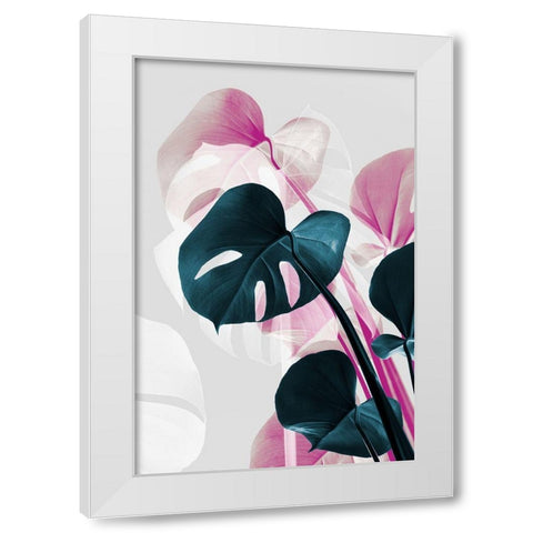 Monstera Creative 12 White Modern Wood Framed Art Print by Artographie Studio
