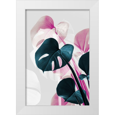 Monstera Creative 12 White Modern Wood Framed Art Print by Artographie Studio