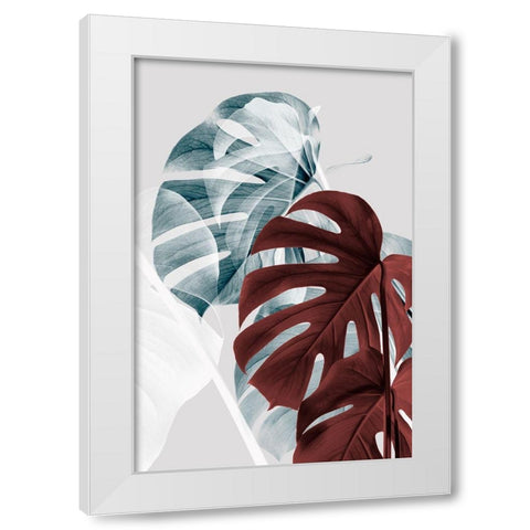 Monstera Creative 18 White Modern Wood Framed Art Print by Artographie Studio