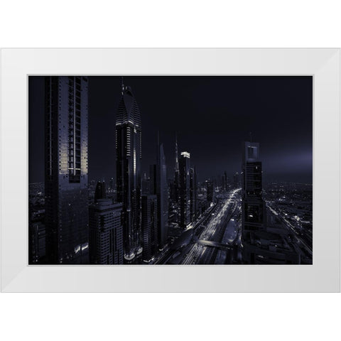 Dark White Modern Wood Framed Art Print by Agazzi, Andreas