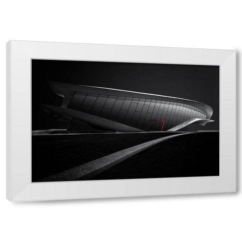 Red in a small dosage White Modern Wood Framed Art Print by Endermann, Rolf