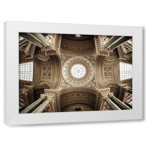 Versailles III White Modern Wood Framed Art Print by el Gamal, Nanouk