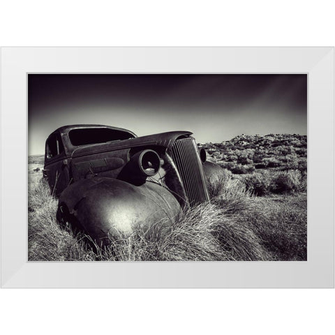 Disposed White Modern Wood Framed Art Print by Kreiten, Mike