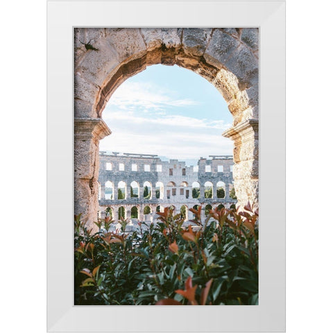 Frame White Modern Wood Framed Art Print by Cotuna, Lilla