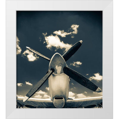 Missing the sky White Modern Wood Framed Art Print by Haras, Lari