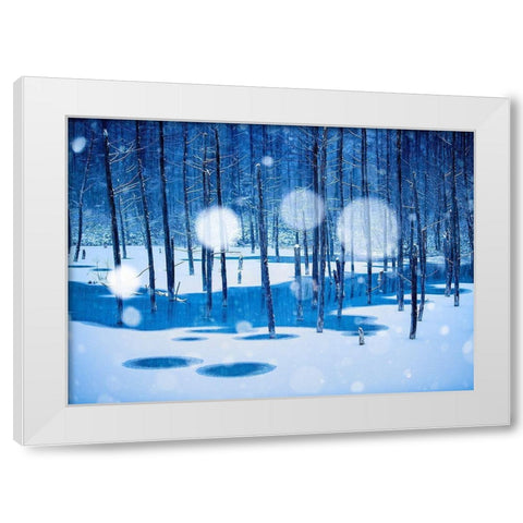 Fairyland White Modern Wood Framed Art Print by Sono, Hidenori