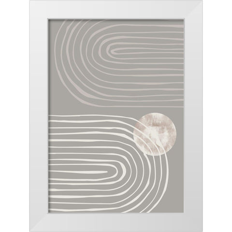 Arch Dark 001 White Modern Wood Framed Art Print by Artographie Studio