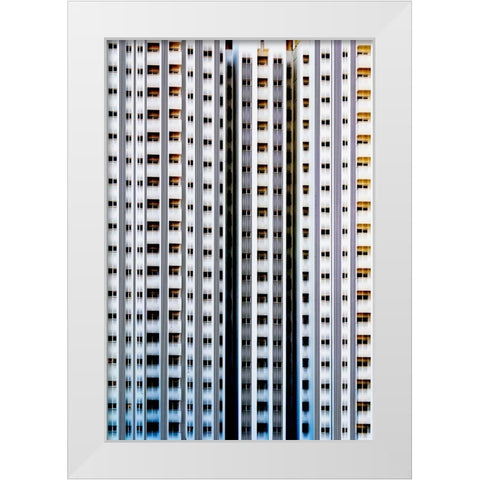 Abstract Building White Modern Wood Framed Art Print by Mohammad Hossein, Hamid