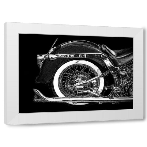 Harley White Modern Wood Framed Art Print by Philippe, Laruelle