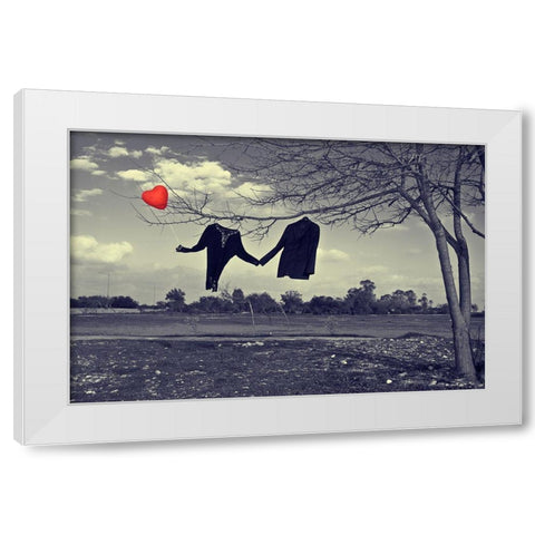 Immortal Love White Modern Wood Framed Art Print by Barun, Ibrahim