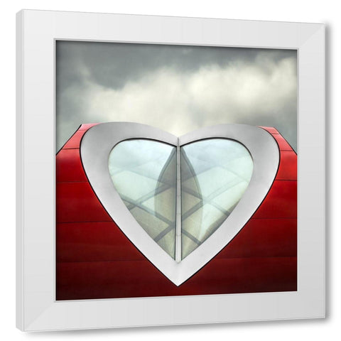 The Mirror of the Heart White Modern Wood Framed Art Print by Claes, Gilbert
