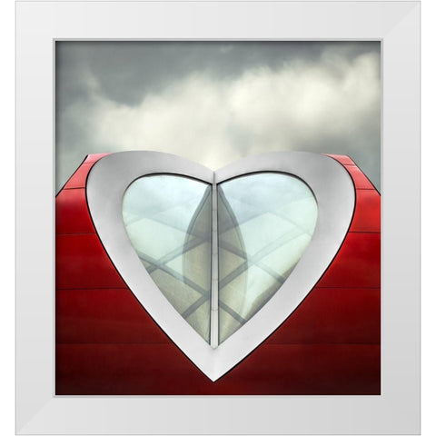 The Mirror of the Heart White Modern Wood Framed Art Print by Claes, Gilbert