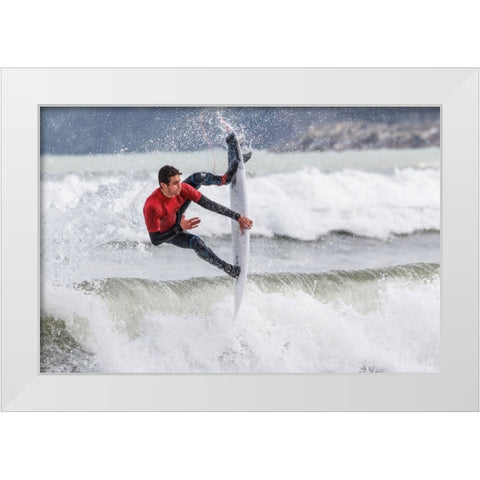 Tripod White Modern Wood Framed Art Print by Concepcion Alvarado, Jesus