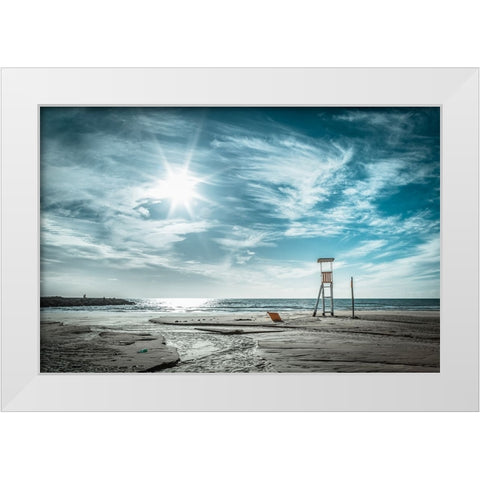 Winter time White Modern Wood Framed Art Print by Principato, Antonio