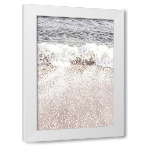 Beach 005 White Modern Wood Framed Art Print by Artographie Studio