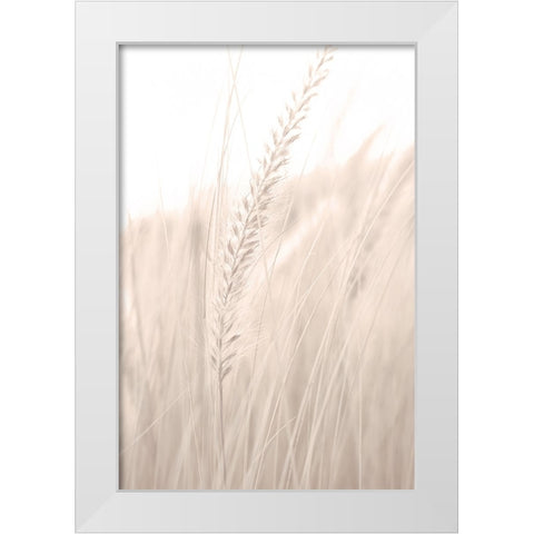 Grass 001 White Modern Wood Framed Art Print by Artographie Studio
