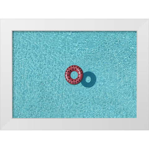 Cool Pool White Modern Wood Framed Art Print by Cederberg, Marcus