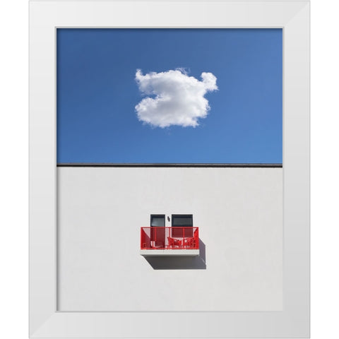 Local forecast White Modern Wood Framed Art Print by Cederberg, Marcus