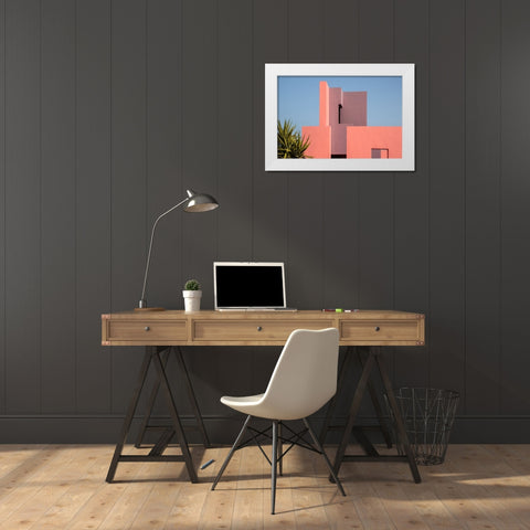 Muralla Roja #49 White Modern Wood Framed Art Print by Wride, Linda