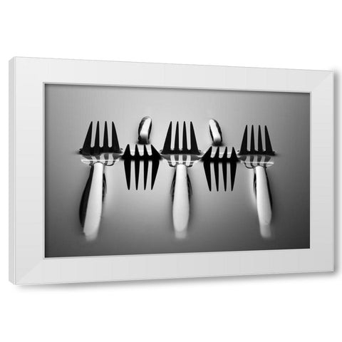 Drowning White Modern Wood Framed Art Print by De Kogel, Wieteke