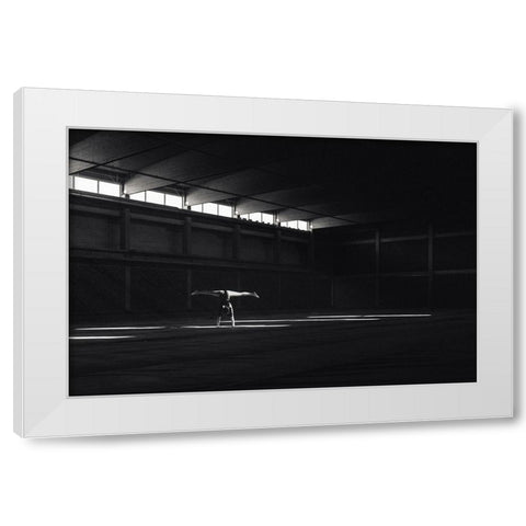 Ballando nella luce White Modern Wood Framed Art Print by Krystynek Mqep, Martin