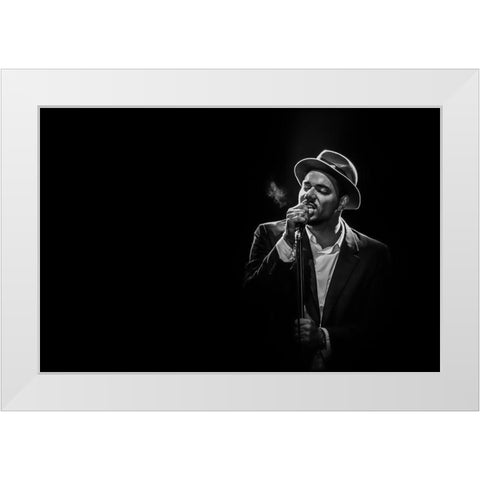 Ben lOncle Soul White Modern Wood Framed Art Print by Christophe