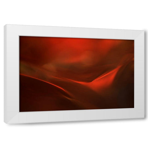 The red valley White Modern Wood Framed Art Print by Westum, Heidi