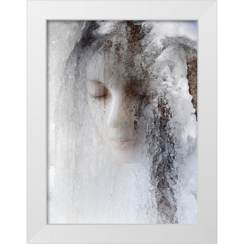 ice queen White Modern Wood Framed Art Print by Hummel, Jeffrey