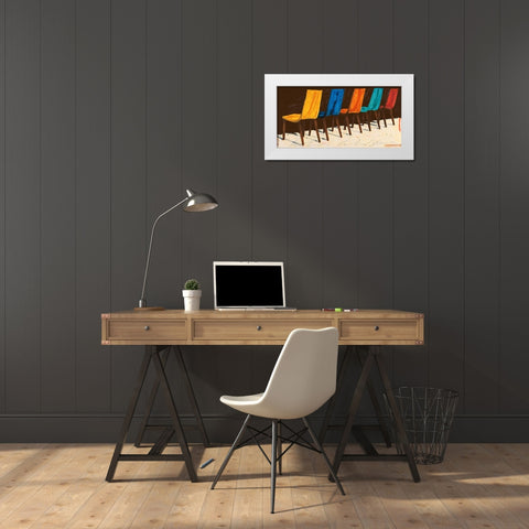 Spazio Nuovo White Modern Wood Framed Art Print by Calvetti, Fabio