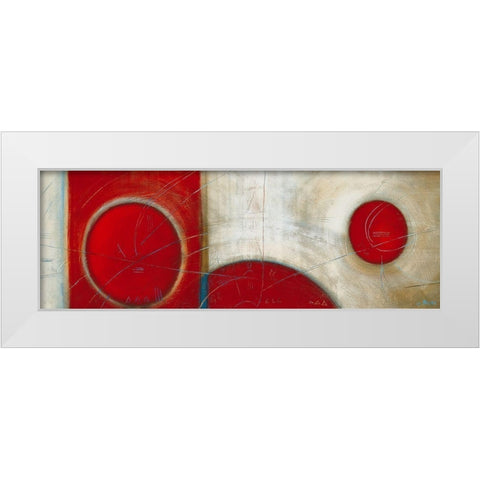 Realites White Modern Wood Framed Art Print by Becam, Carole