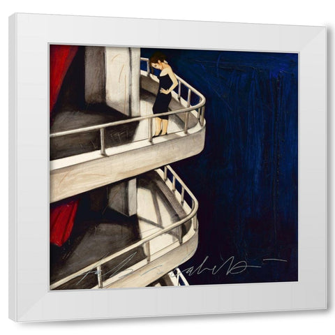 Dalla finestra di Jan e Larry White Modern Wood Framed Art Print by Calvetti, Fabio