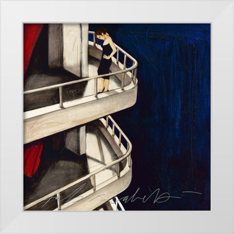 Dalla finestra di Jan e Larry White Modern Wood Framed Art Print by Calvetti, Fabio