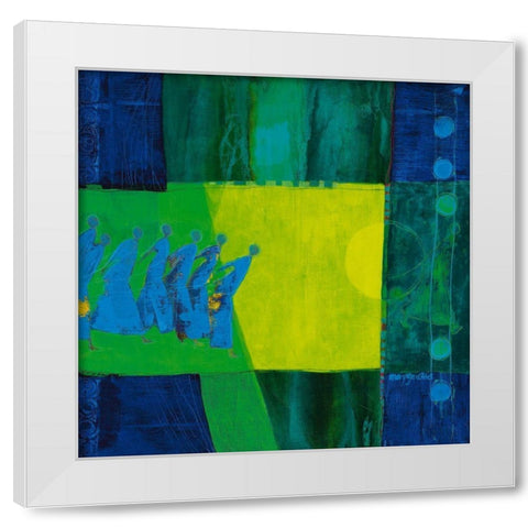 Miracle White Modern Wood Framed Art Print by van Ginkel, Marjolijn