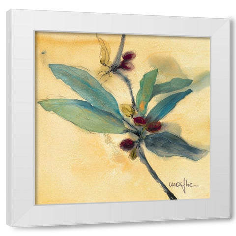 Olivier I White Modern Wood Framed Art Print by Marthe