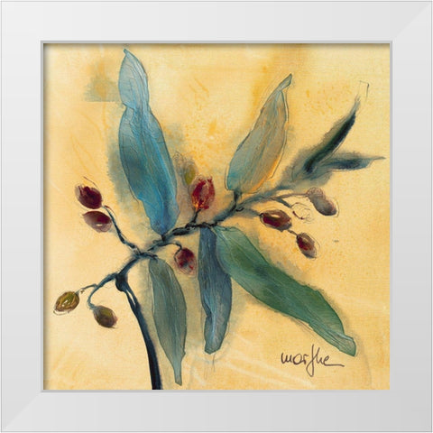 Olivier III White Modern Wood Framed Art Print by Marthe