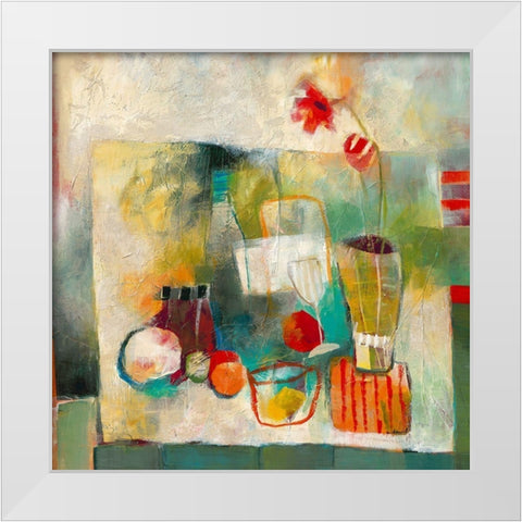 Stillleben I White Modern Wood Framed Art Print by Daniel, Manuela