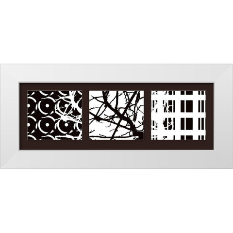 Nature II White Modern Wood Framed Art Print by Talva Design