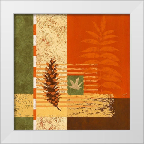 Autumn Light II White Modern Wood Framed Art Print by Miebach, Carsten