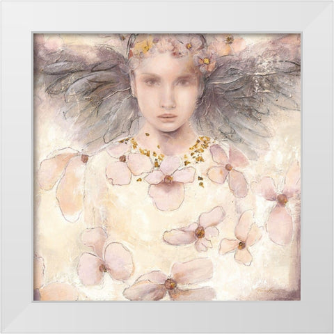 Air de printemps I White Modern Wood Framed Art Print by Amrhein, Elvira
