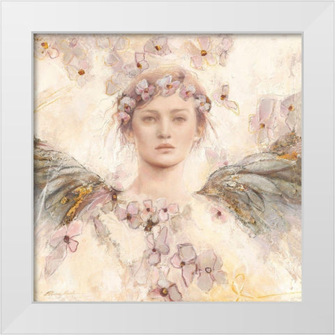 Air de printemps II White Modern Wood Framed Art Print by Amrhein, Elvira